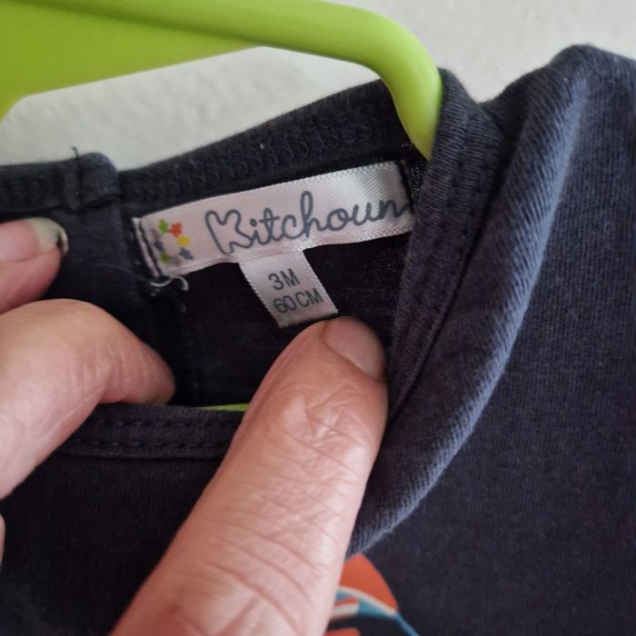 3 mois tee-shirt bleu marine - photo numéro 2