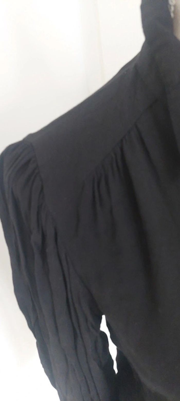 Superbe chemisier Camaieu noir taille 38 - photo numéro 5