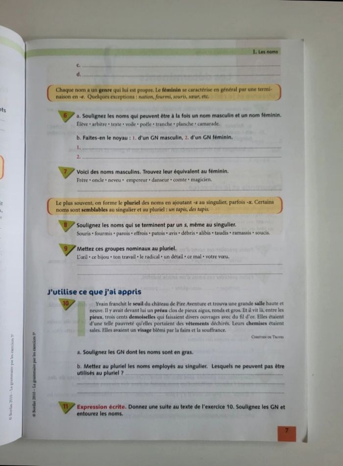 La grammaire par les exercices 5e - photo numéro 6
