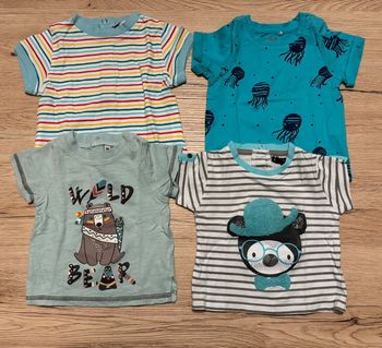 Lot 4 T-shirts manches courtes 3 mois