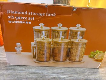 6 bocaux de rangement