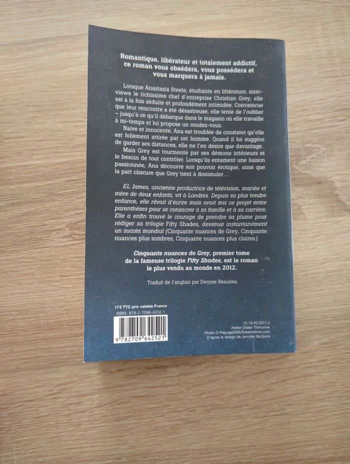 Lot de 2 livres 50 nuances de grey - photo numéro 2
