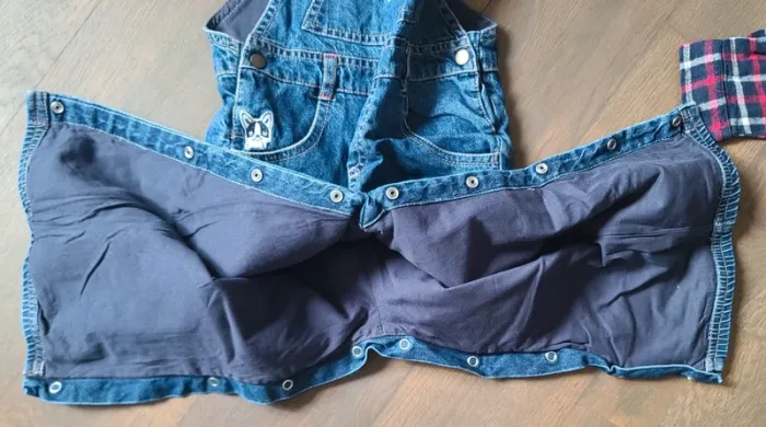 Ensemble salopette + chemise manches longues - photo numéro 3