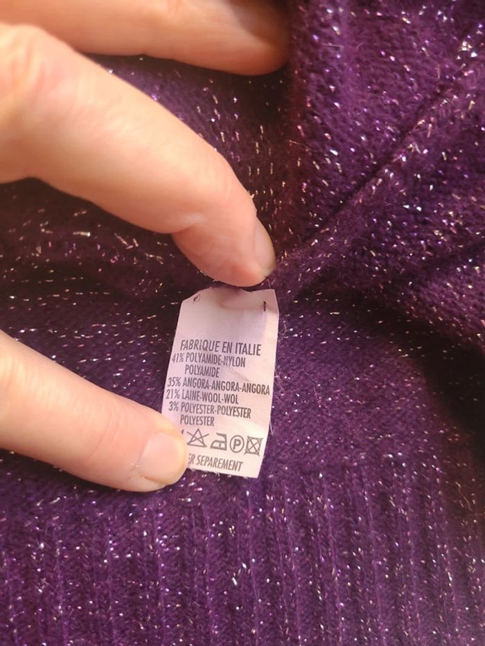 Pull manches courtes avec angora - photo numéro 9