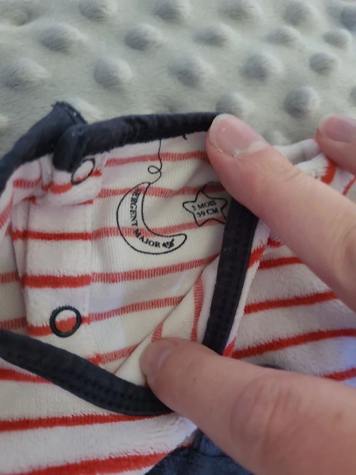 👶Pyjamas Sergent Major 3mois 59cm👶 - photo numéro 2