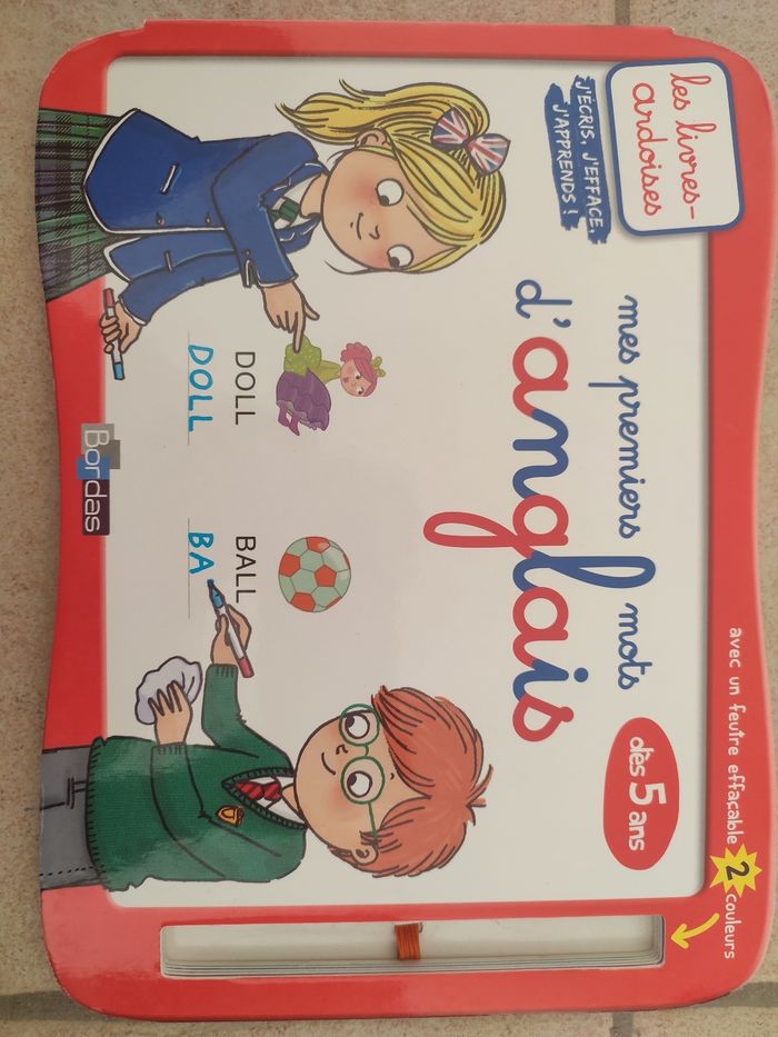 Livre ardoise mes premiers mots d anglais