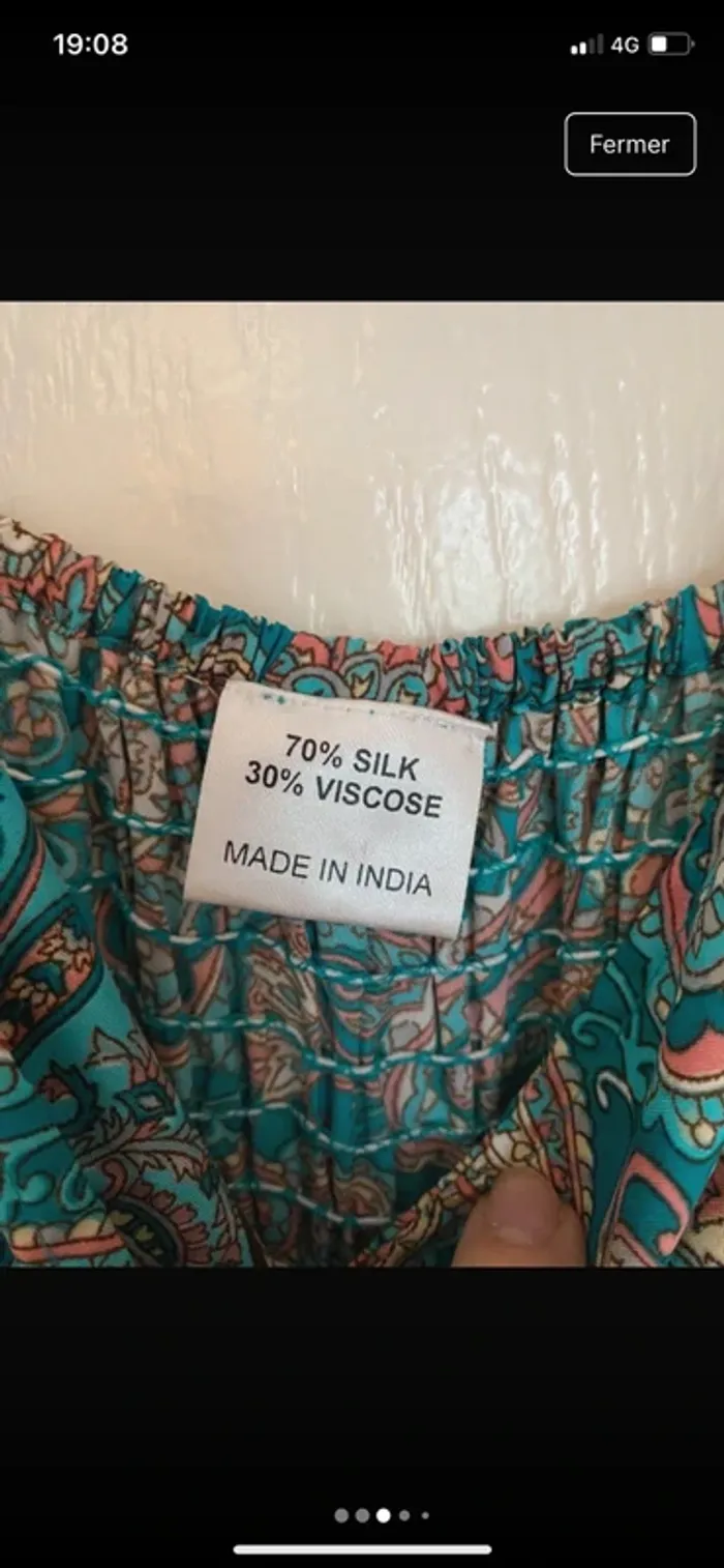 Robe longue été  soie taille unique - photo numéro 3