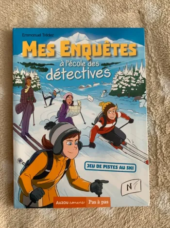 Livre mes enquêtes a l école des détectives jeu de pistes au ski😺