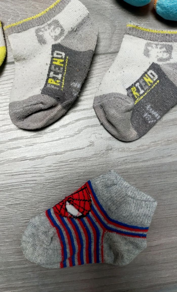 Lot de 3 paires de chaussettes courtes bébé garçon 18-20 Twinday - photo numéro 4