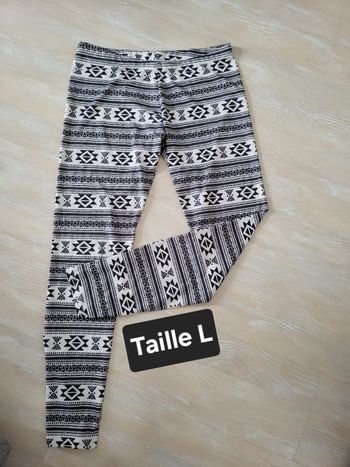 Legging femme noir et blanc 