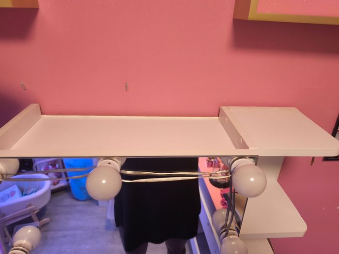 Armoire coiffeuse avec miroir et leds - photo numéro 6