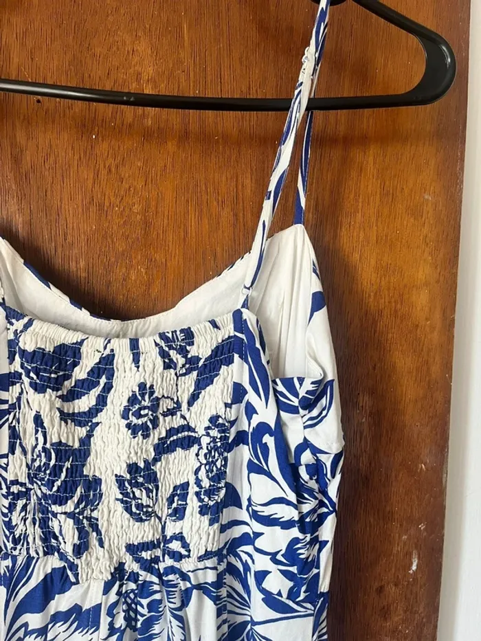 Robe longue bleue fleurie - Dynamite - M - photo numéro 5