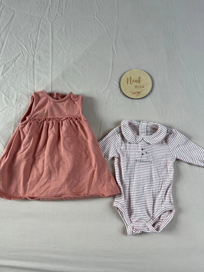 Ensemble robe/body 9 mois El Corte Ingles