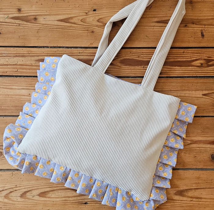 Tote bag Bloom velours côtelé - photo numéro 2