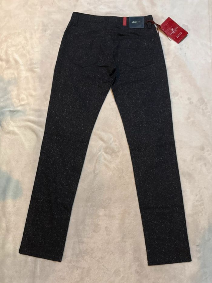 Tramarossa - Jean en laine, coupe droite, Bleu marine, taille 32 - photo numéro 7