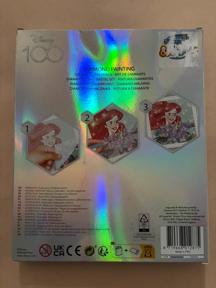 Diamond painting Ariel Disney 100th anniversaire - photo numéro 2