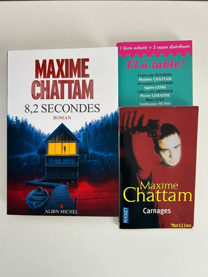 Lot de 3 livres de Maxime Chattam