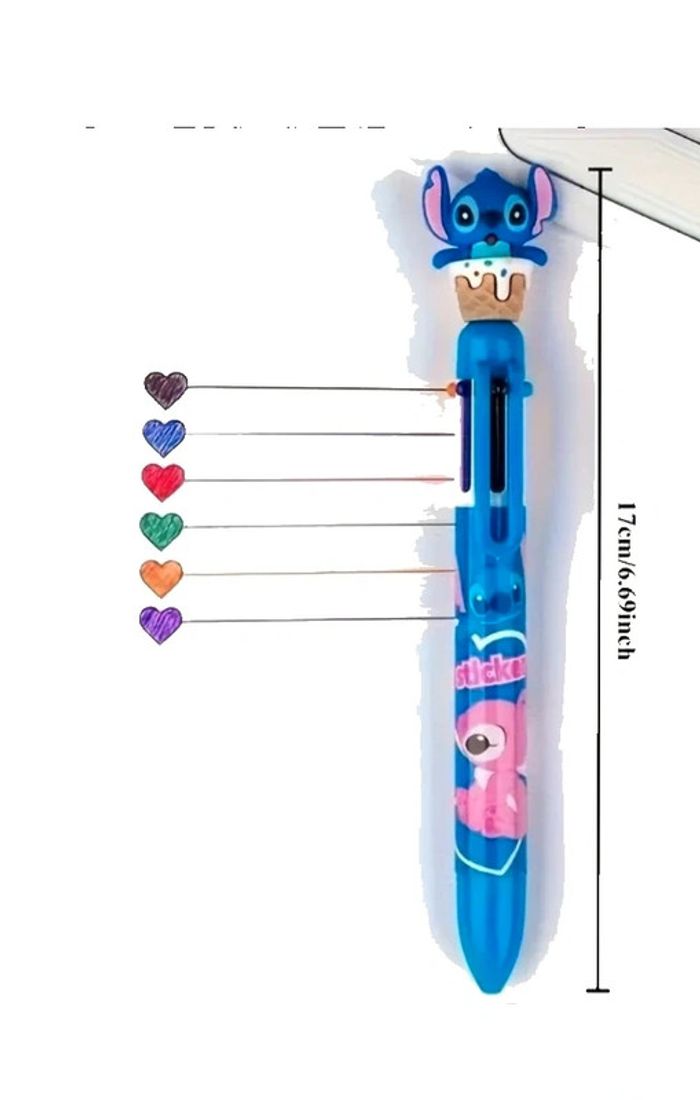 Stylo 6 couleur stitch