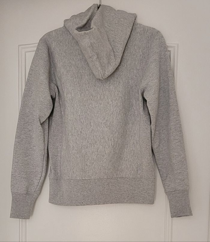 Champion Sweat Capuche TM Enfant- 9/10ans-138/143cm- Gris Chiné-Logo Brodé-Coupe Droite en TBE - photo numéro 4