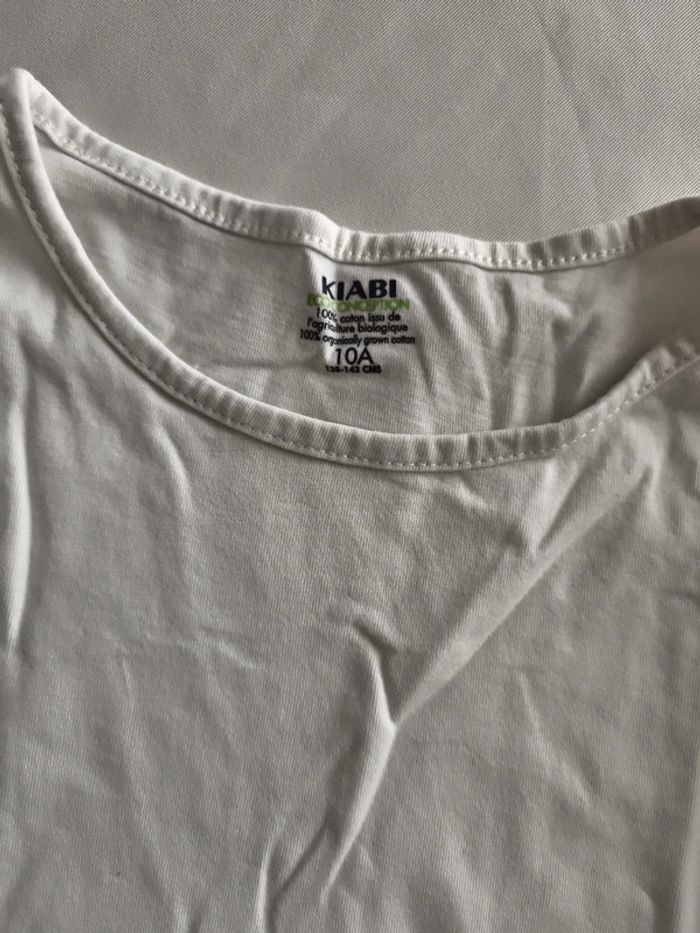 Haut Kiabi blanc cassé 10 ans - photo numéro 2