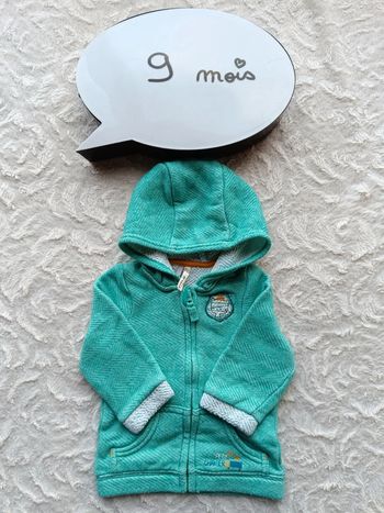 Gilet zippé avec capuche Garçon 9 mois Orchestra