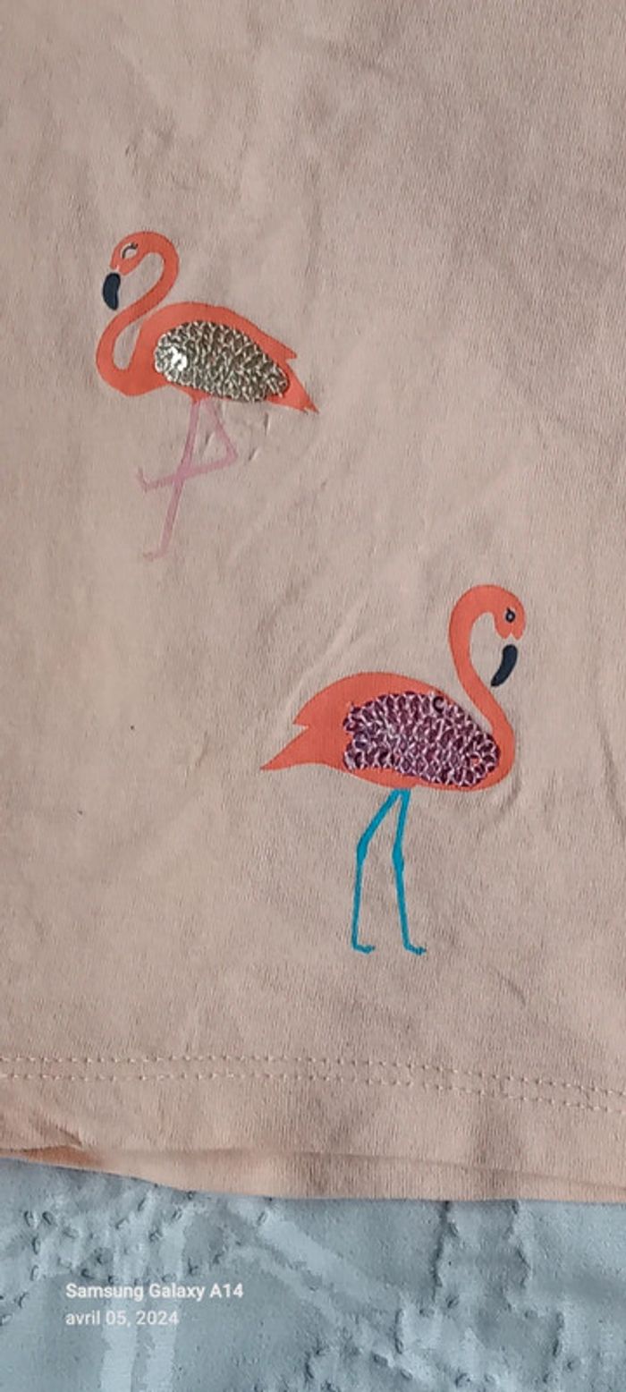 Débardeur motif flamands roses avec sequins fille 8 ans kiabi - photo numéro 9