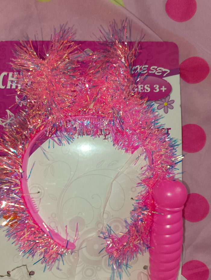 Pompom et serre tête petite fille - photo numéro 3