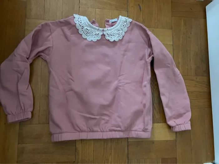 Pull rose avec col intégré verbaudet 12 ans