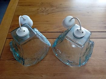 Lustres  en verre transparent