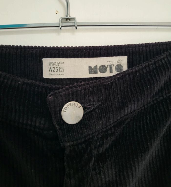 Pantalon velour hiver noir 12 ans marque Moto - photo numéro 2
