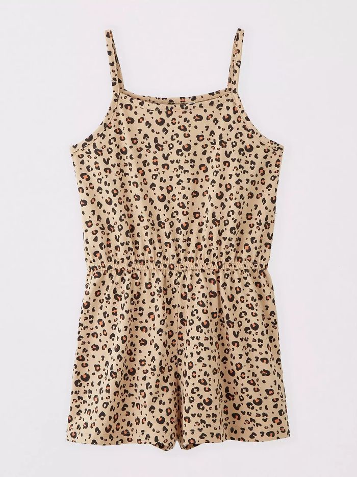 Lot de 2 combi-shorts rose et léopard pour fille 100% coton Everyday - taille 15 ans - photo numéro 2