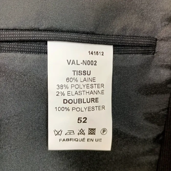 Veste de costume noire VAL-N0002 taille 52 A494 - photo numéro 14