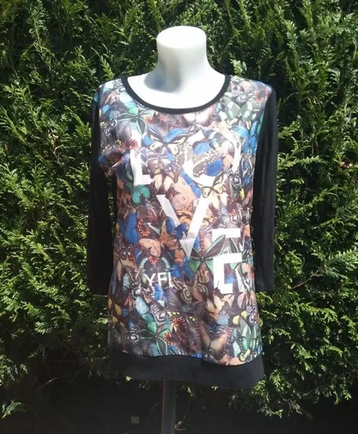 tunique devant fluide taille L YFJ Reserved viscose et polyester