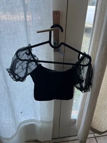 Crop top noir