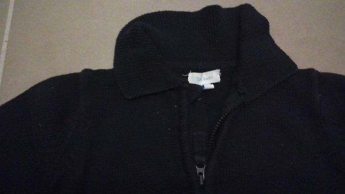 Gilet Zippe bleu marine T6M - photo numéro 2