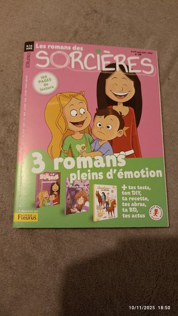 Livre magazine Les romans des sorcières