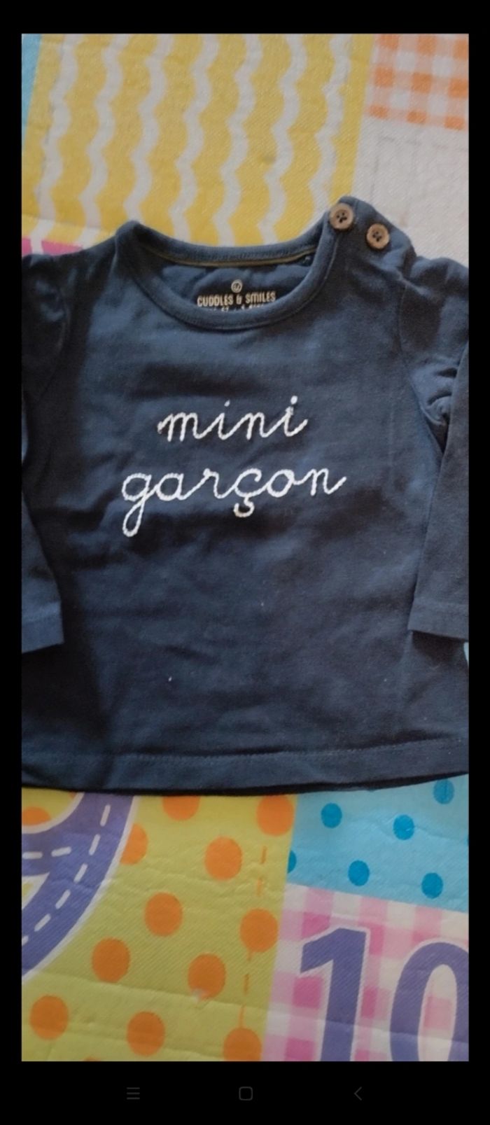 Tee shirt bébé garçon 3 mois