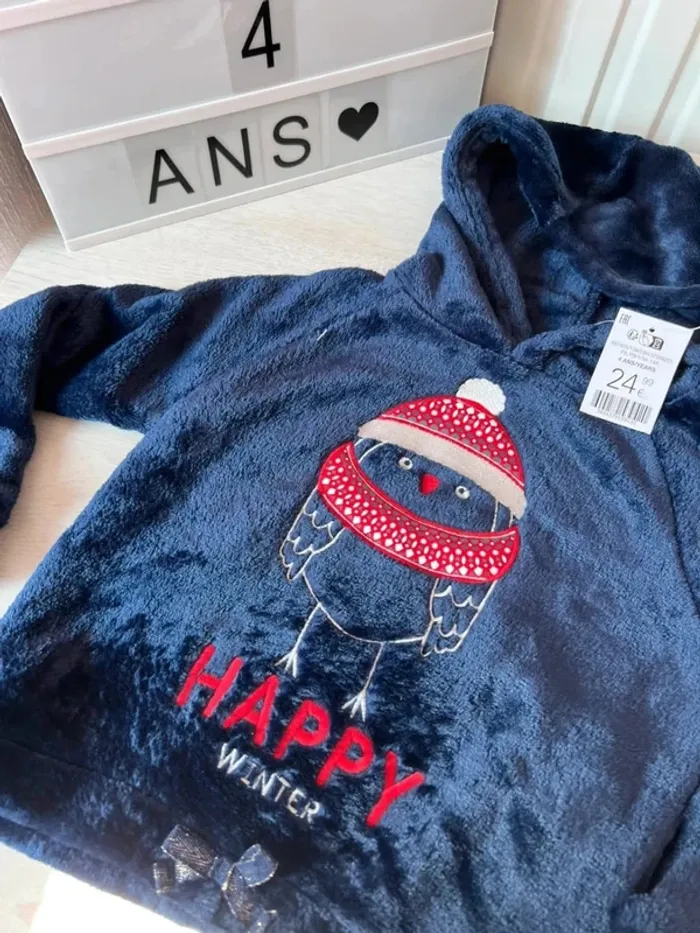 Sweat hiver chaud polaire Okaïdi 4 ans neuf - photo numéro 2