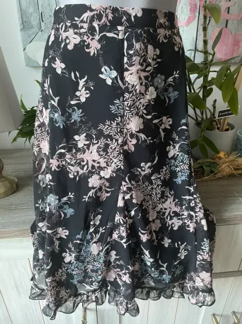 Superbe jupe en voile doublée en 50 de marque Afibel excellent état
