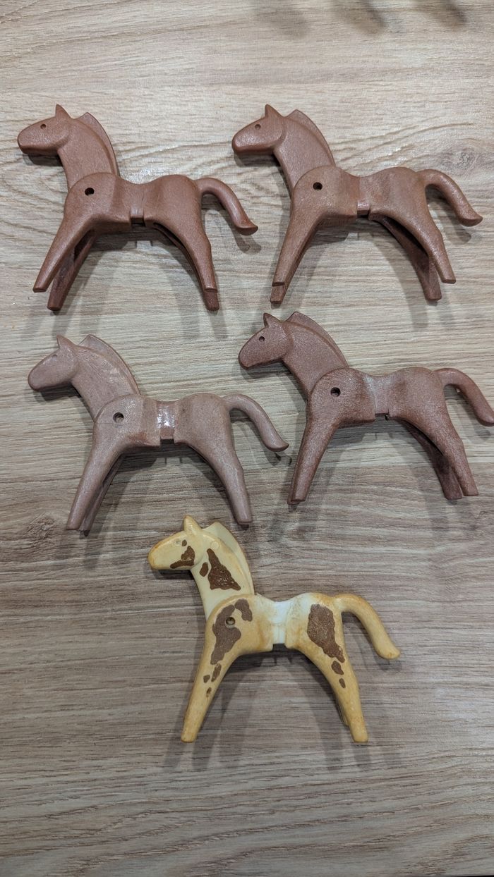 Lot de 38 chevaux playmobil vintage - photo numéro 6