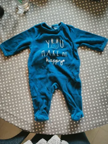 Pyjamas Kiabi bleu 3 mois