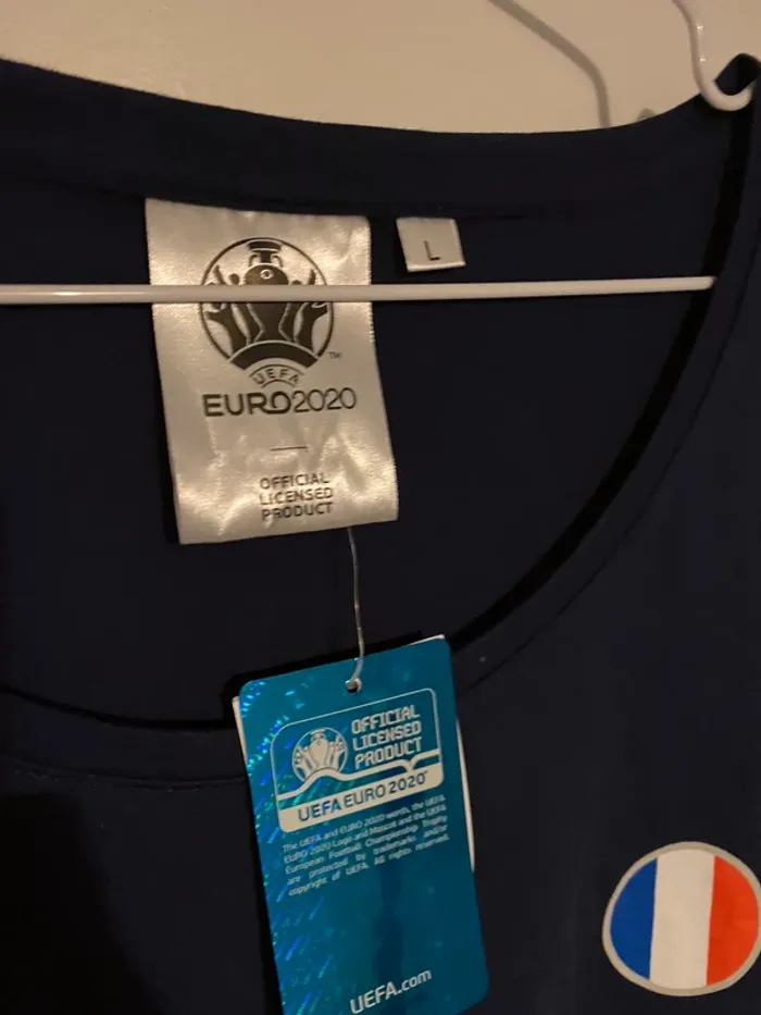 TEE shirt foot France UEFA taille L neuf - photo numéro 4