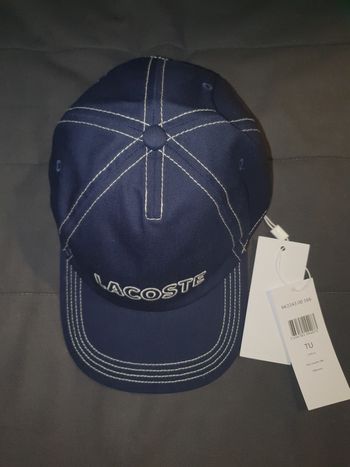 Casquette lacoste bleu foncé neuve
