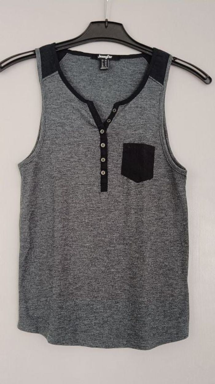 Débardeur gris foncé T XS