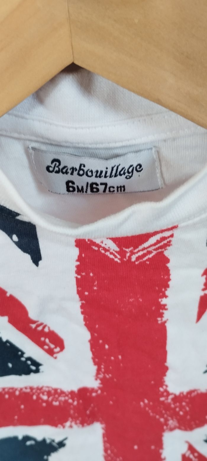 T-shirt ML garçon 6 mois barbouillage - photo numéro 2