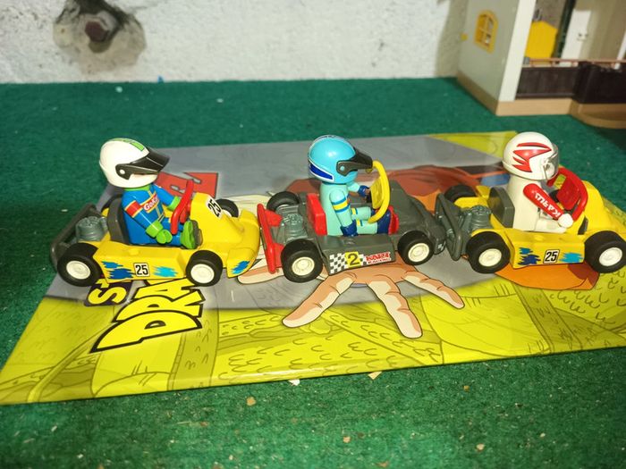 Lot de 3 karting playmobil - photo numéro 3