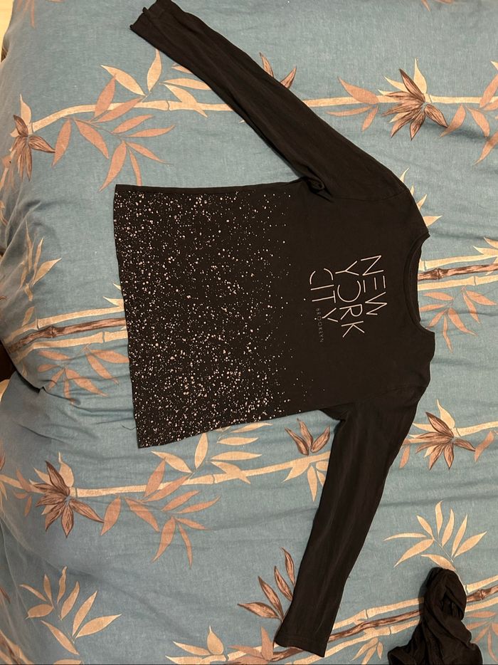 Tee shirt manches longues Kiabi 10 ans New York city