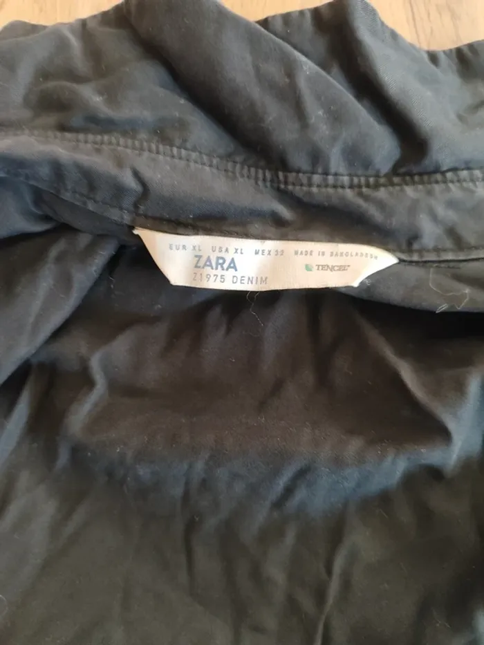 Chemise Zara noire en coton - Taille XL - photo numéro 5