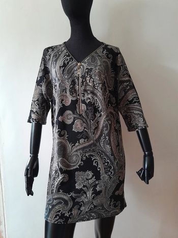 Robe printemps Manches 3/4 decolté plongeant