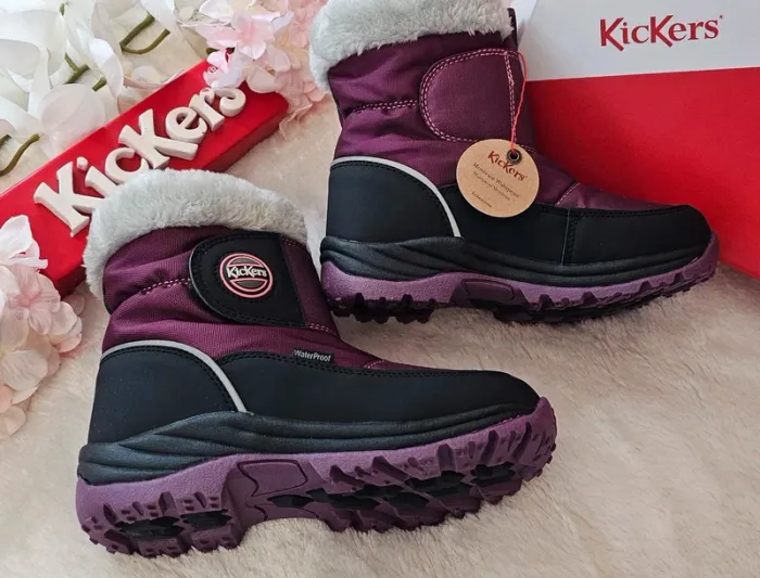 Bottes Bottines Après ski Fourrées Waterproof Kickers T32 - photo numéro 2